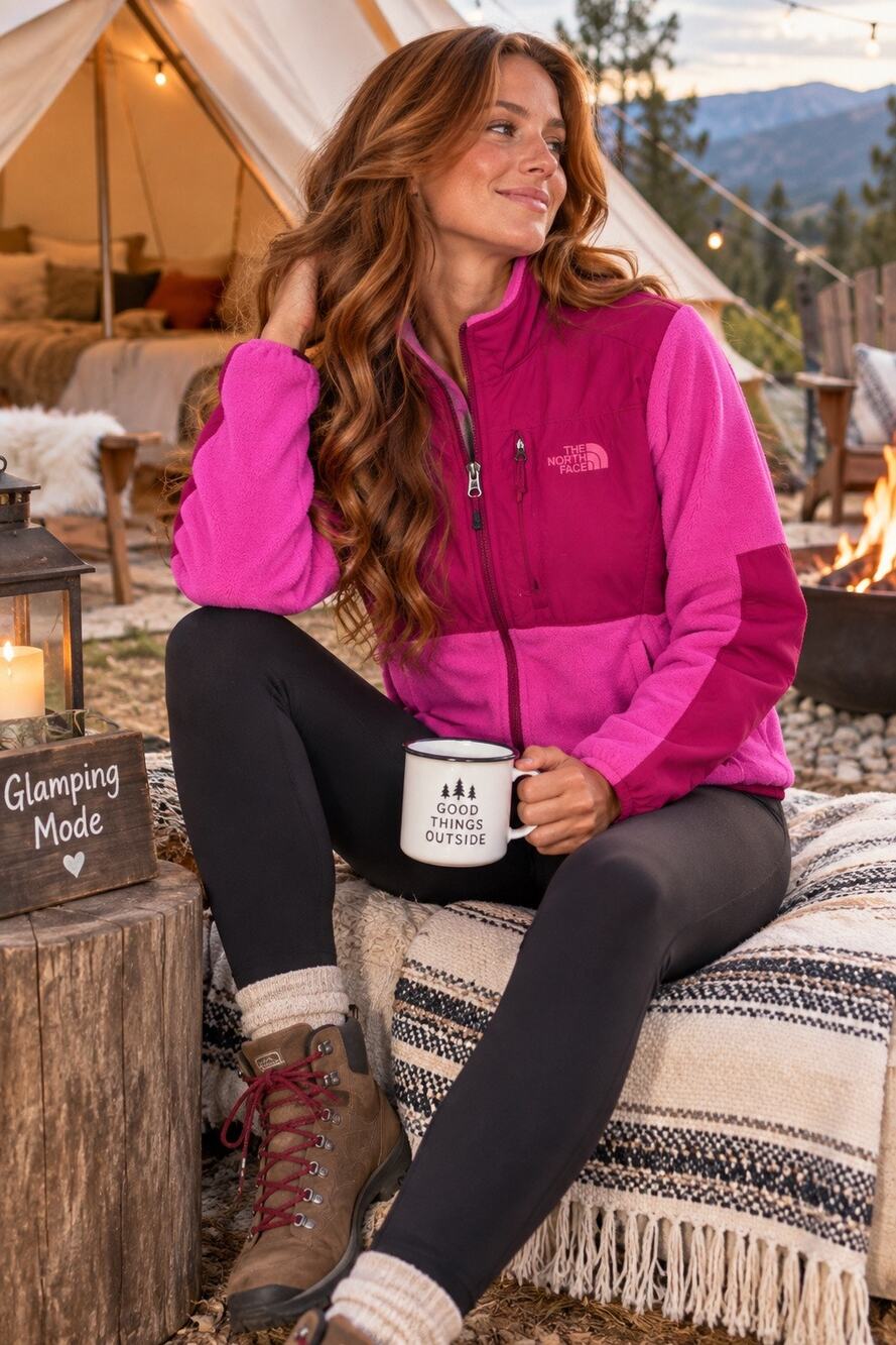 The North Face Womens Denali Jacket Linaria Pink/Fuschia Pink Size S.
